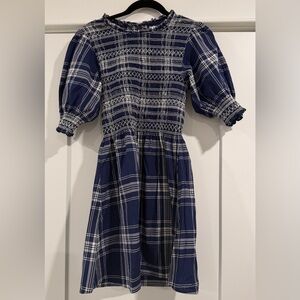 Hill House Navy and White Plaid Dress Vivi